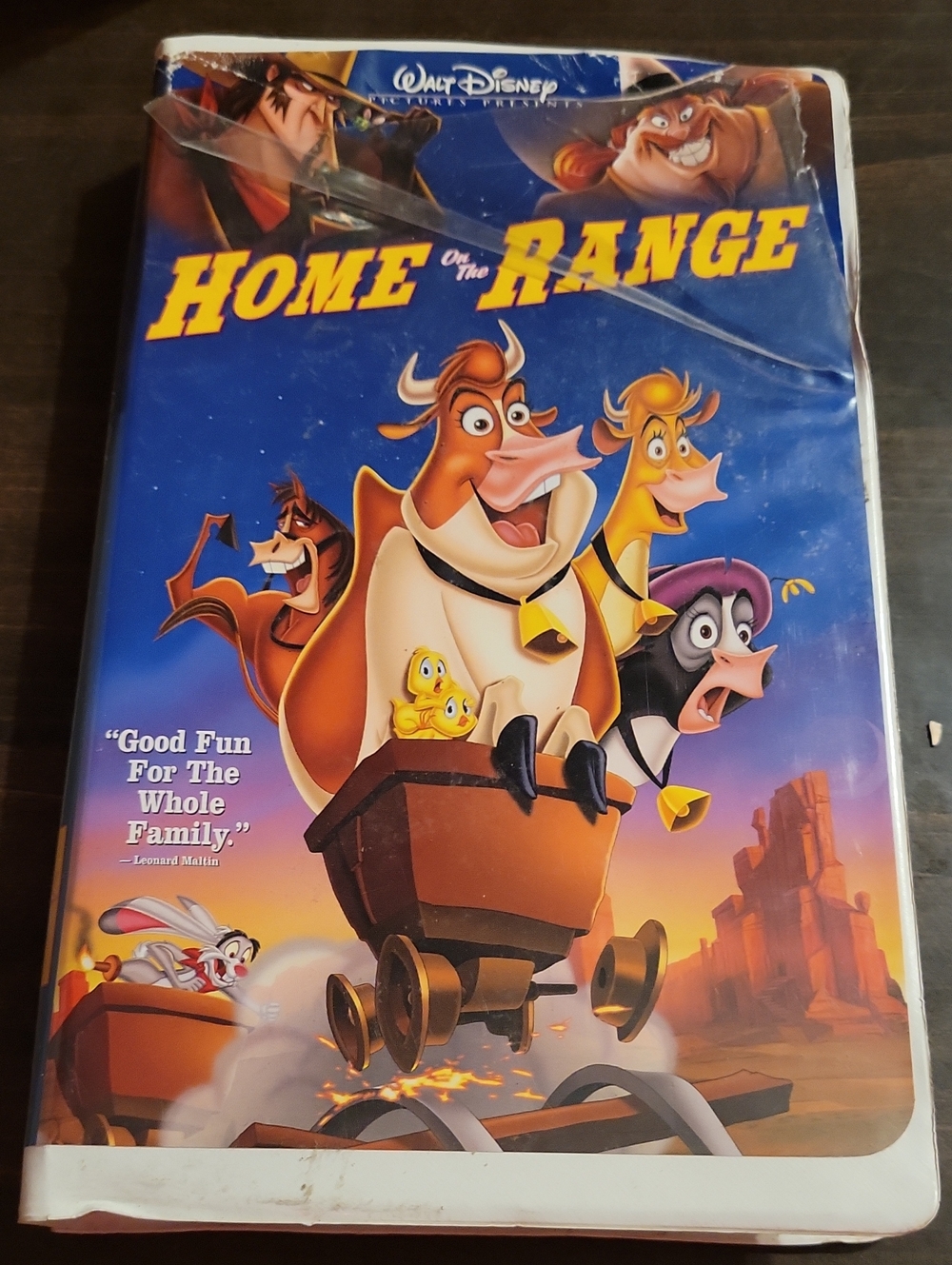 Disney Blue "Home on the Range" VHS Movie